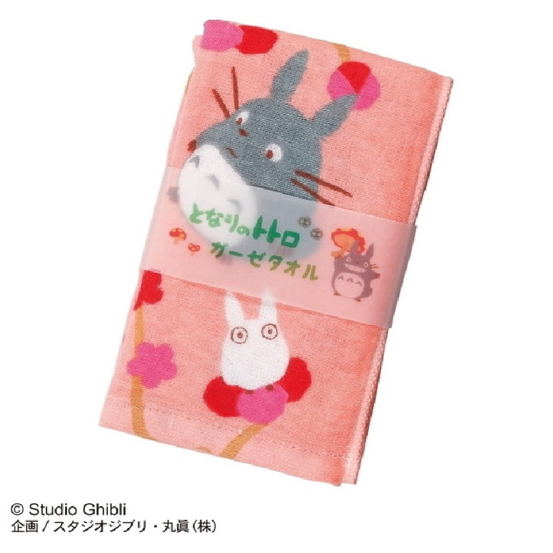 Ropa de hogar - Toalla de gasa de algodón Totoro Flor de Ciruelo Imabari 34x80cm (34 "x80") - Toalla de mano