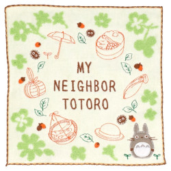 Household linen - Mini Cotton Towel Totoro's memories 25x25cm - My Totoro Neighbour