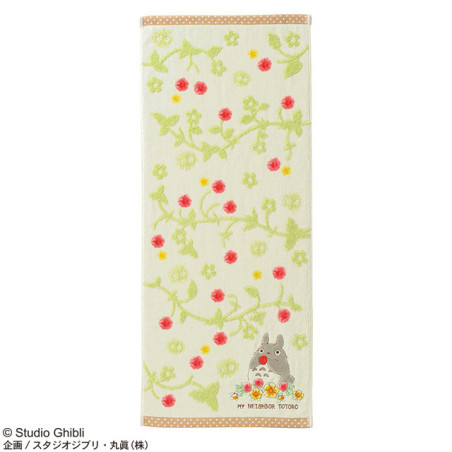 Household linen - Greedy Strawberry Cotton Towel 34×80 cm – My Neighbor Totoro