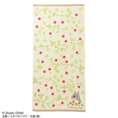 Household linen - Greedy Strawberry Cotton Towel – 60x120cm – My Neighbour Totoro