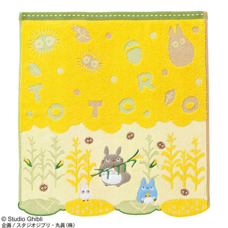 Household linen - Corn and Totoro Cotton Towel – 34x35cm – My Neighbour Totoro