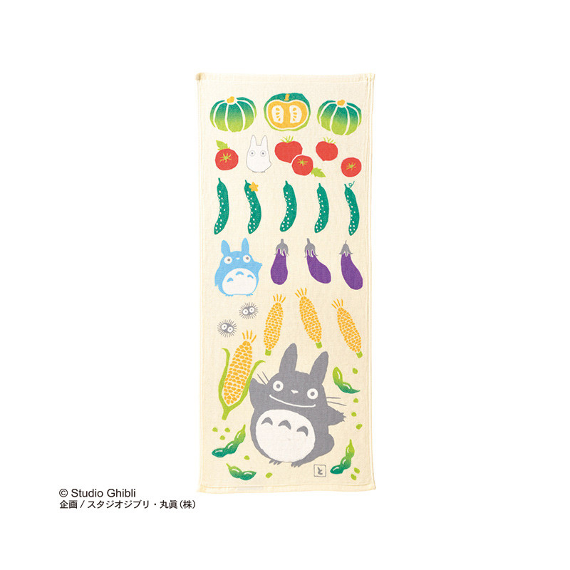 Ropa de hogar - Imabari toalla de gasa de algodón Totoro Verduras de verano 34x80cm - Mon