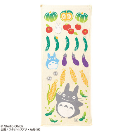 Household linen - Imabari Cotton Gauze Towel Totoro Summer Vegetables 34x80cm – My Neig
