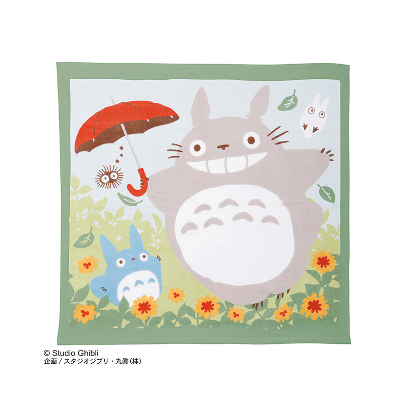 Household linen - Totoro with Totoro Gauze Cotton Towel 90x90cm – My Neighbor Totoro