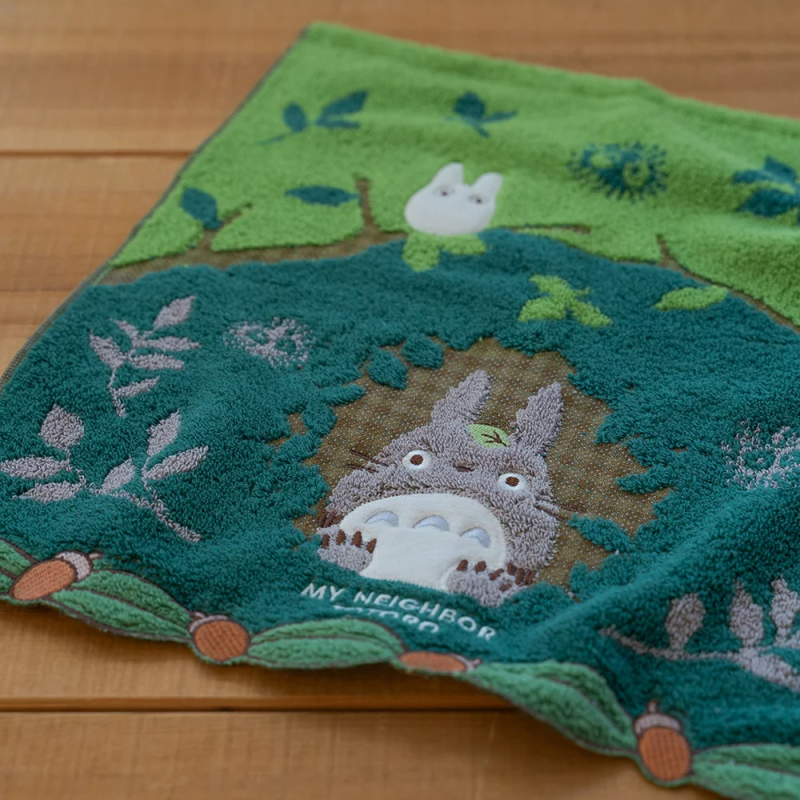Household linen - Totoro Forest Tunnel Cotton Towel 34x36cm – My Neighbor Totoro