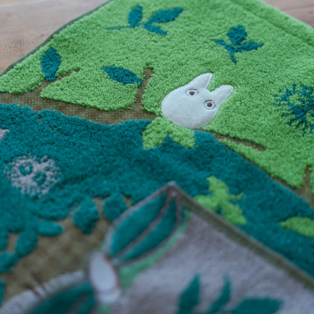 Ropa de hogar - Totoro Túnel de Forêt 34x36cm toalla de algodón - Mi vecino Totoro
