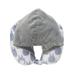 Accessoires - Coussin de voyage Totoro Gris avec capuche – Mon Voisin Totoro