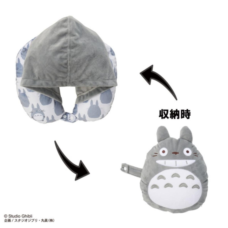 Accesorios - Cojín de viaje gigante Totoro con capucha - Mi vecino Totoro