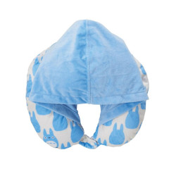 Accessoires - Coussin de voyage Totoro Bleu avec capuche – Mon Voisin Totoro