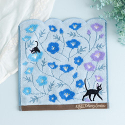 Household linen - Mini Towel Jiji blue flower 25x25 cm - Kiki’s Delivery Service