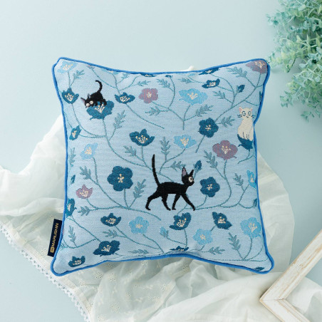 Muebles - Cojín Jiji Fleur Bleue 30x30cm - Nicky, la aprendiz de bruja