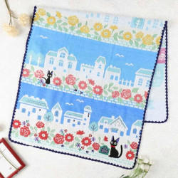 Linge de maison - Serviette en coton Jiji Ciel Bleu de Koriko 60x120cm – Kiki la Petite sorcière