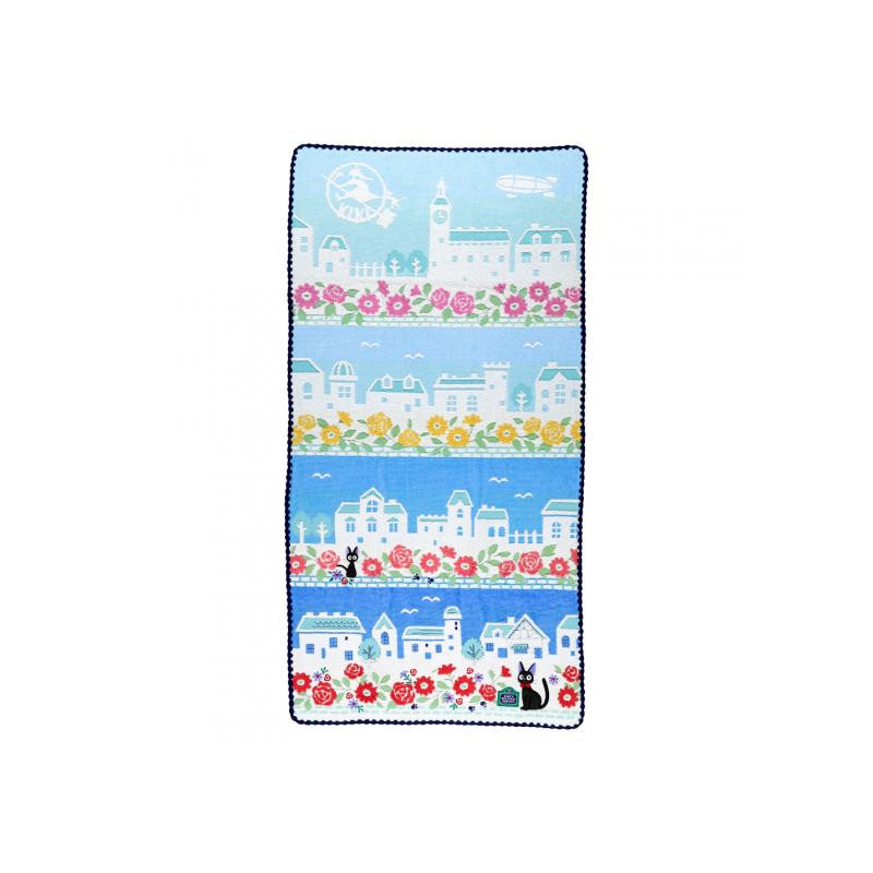 Ropa de hogar - Toalla de algodón Jiji Ciel Bleu de Koriko 60x120cm - Nicky la Petite