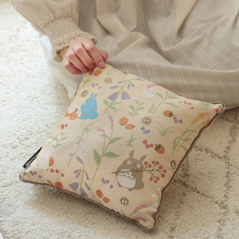 Furniture - Totoro Autumn Moment Cushion 30x30cm – My Neighbor Totoro