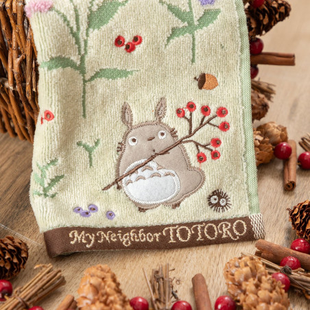 Ropa de hogar - Mini Toalla Un moment d'automne 25x25 cm - Mi vecino Totoro