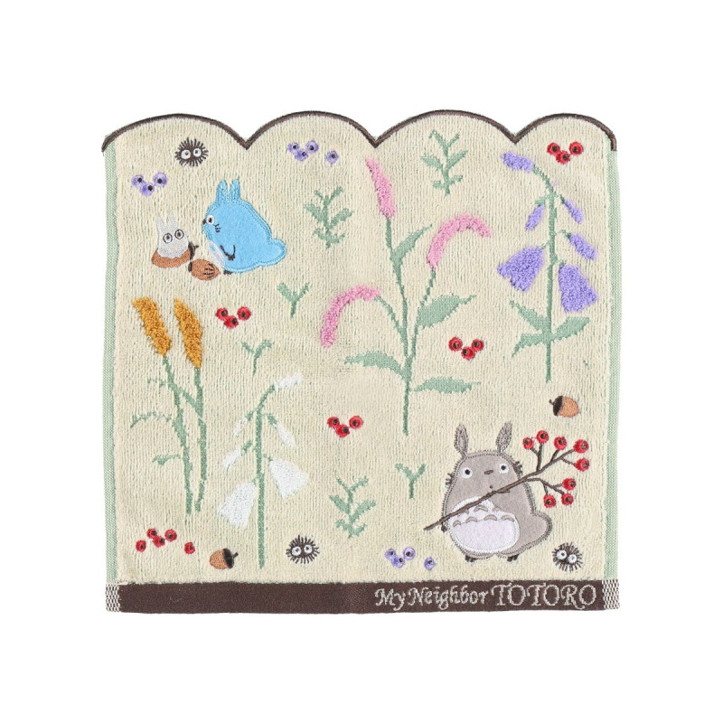 Household linen - Mini Towel A moment in Autumn 25x25 cm - My Neighbor Totoro
