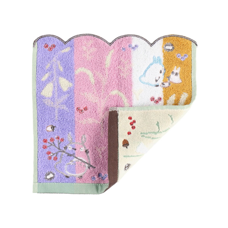 Household linen - Mini Towel A moment in Autumn 25x25 cm - My Neighbor Totoro