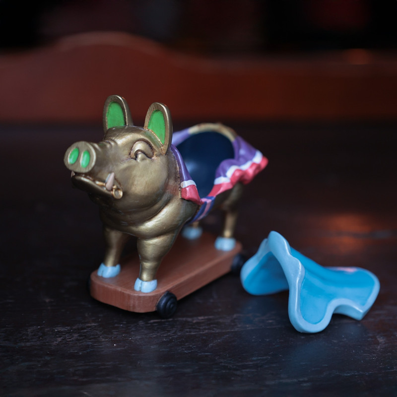 Joyeros - Caja de accesorios del cerdo dorado de Chikyuya - Susurros del corazón