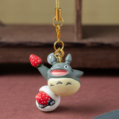 Llavero con correa - Strap Totoro Daifuku Fraise - Mon Voisin Totoro