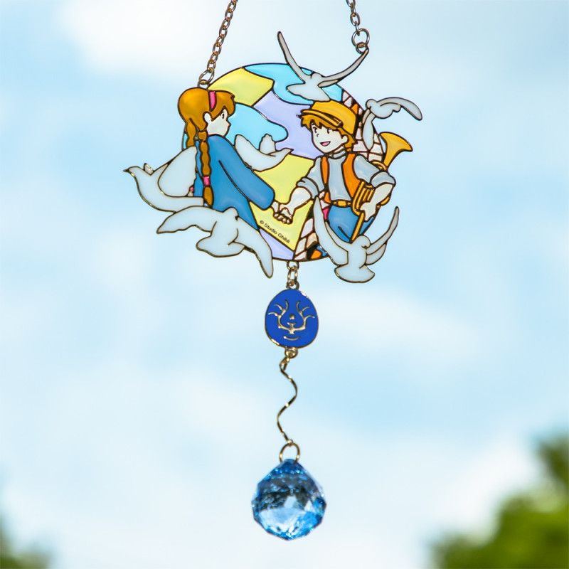 Decoraciones - Parasol de vidrieras Sheeta & Pazu - El castillo en el cielo