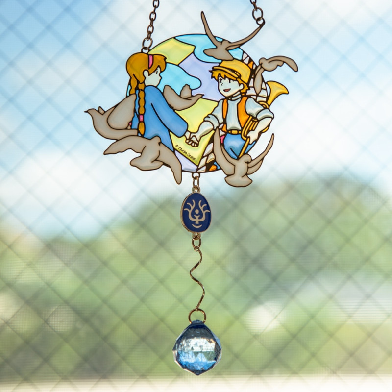 Decoraciones - Parasol de vidrieras Sheeta & Pazu - El castillo en el cielo