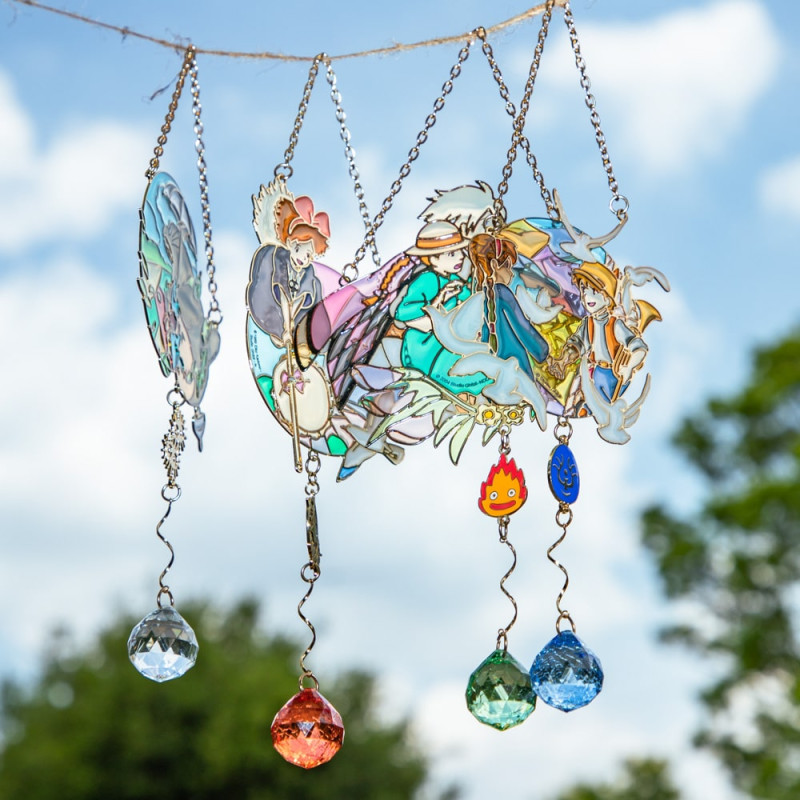 Decoraciones - Parasol de vidrieras Sheeta & Pazu - El castillo en el cielo