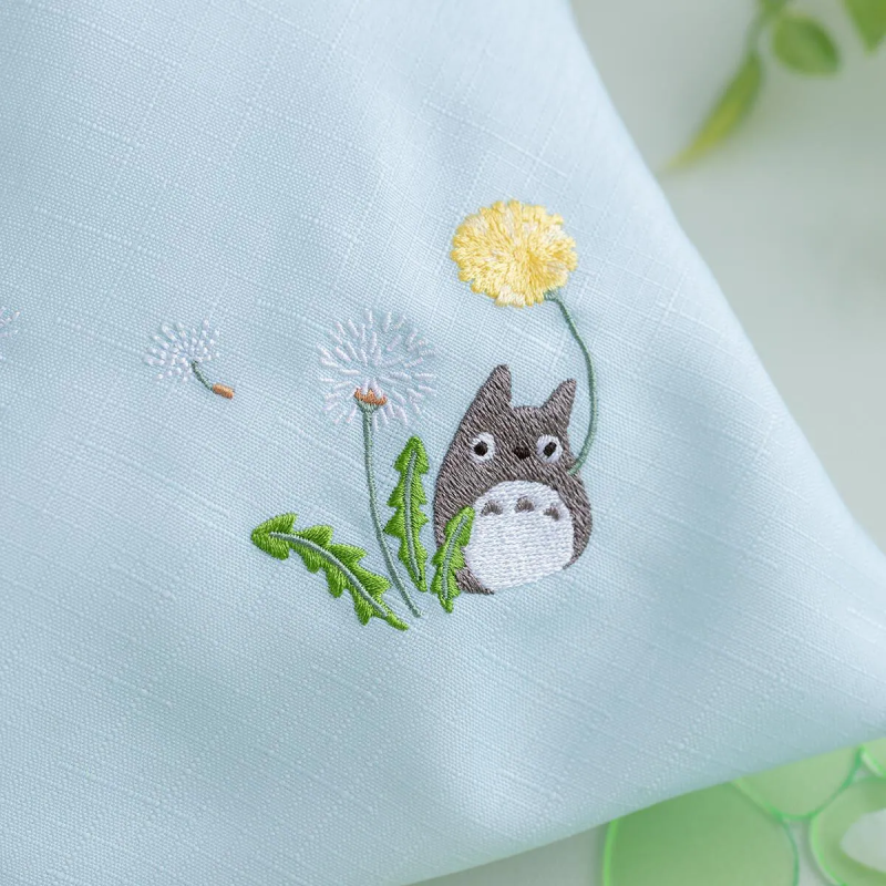 Bags - Totoro Cloth bag with Dandelion embroidery - My Neighbor Totoro
