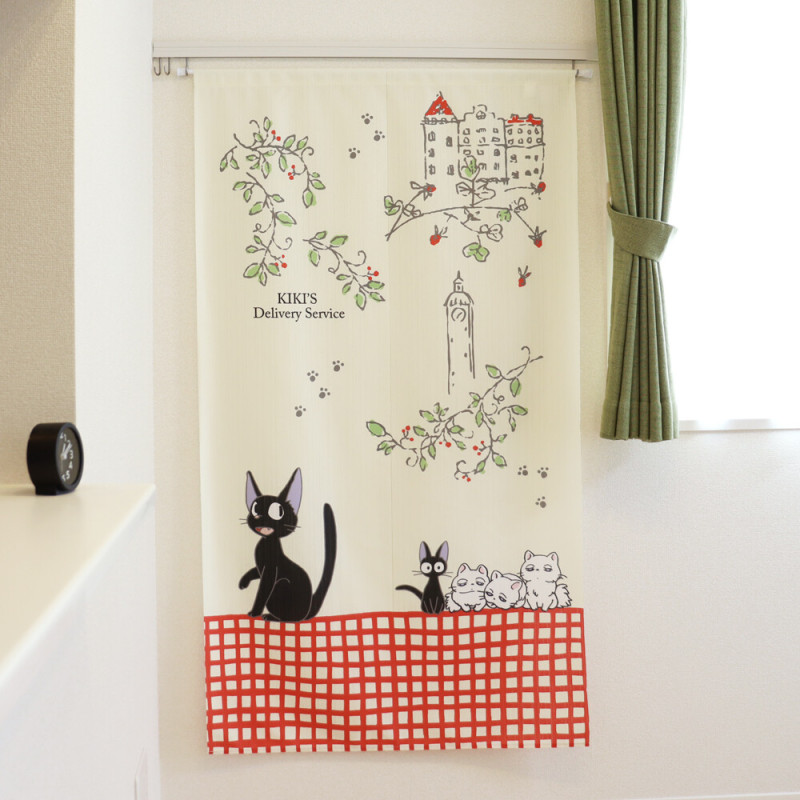 Cortinas - Cortinas Noren Jiji y los niños 85x150cm Nicky, la aprendiz de bruja