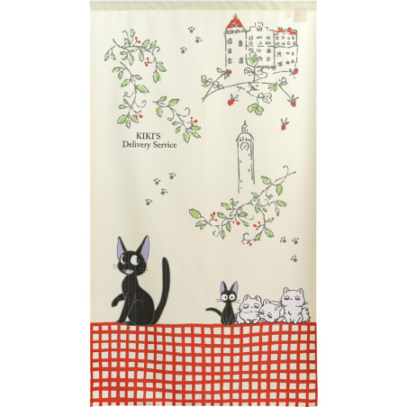Curtains - Noren curtains Jiji and the children - Kiki’s Delivery Service