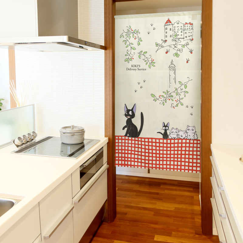 Cortinas - Cortinas Noren Jiji y los niños 85x150cm Nicky, la aprendiz de bruja