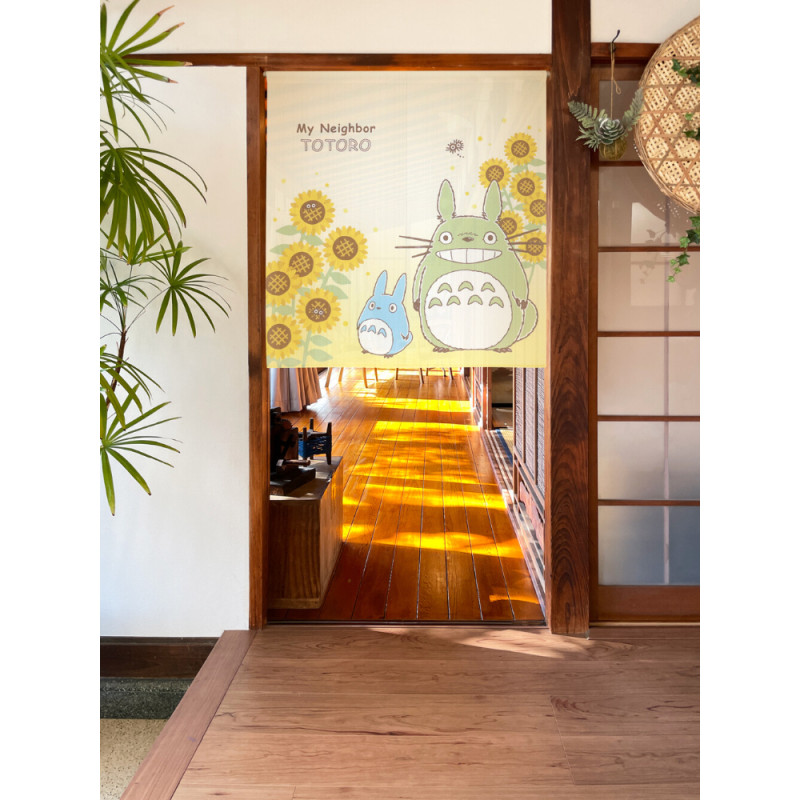 Curtains - Noren curtains Totoro & sunflower - My Neighbor Totoro