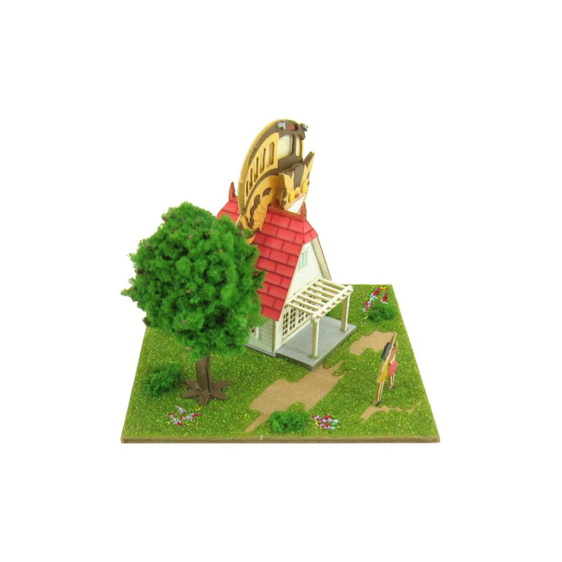 Paper Theaters - Paper Craft Mini Kusakabe house and Catbus - My Neighbor Totoro
