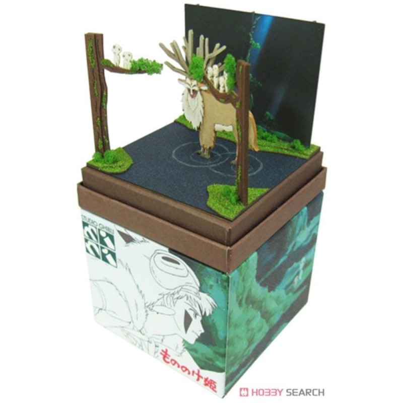 Teatros de papel - Diorama de papel mini Espíritu del bosque - La princesa Mononoke