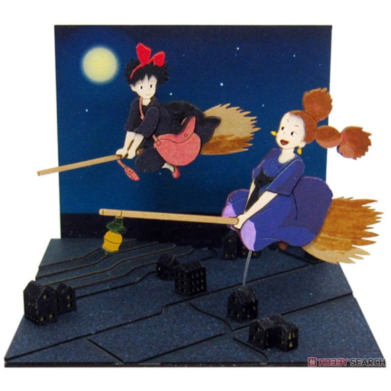 Teatros de papel - Diorama de papel mini Senpai Majyo-san - Nicky, la aprendiz de bruja