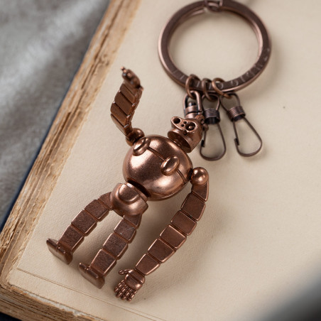 Llaveros - Porte-Clés de collection Robot Soldat effet bronze - Le Château dans