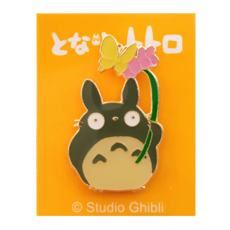 Pins - Pins Totoro With Flower - My Neighbor Totoro