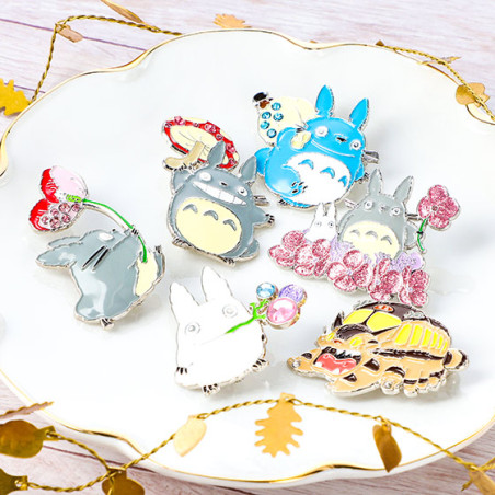 Pins - Metal Brooch Middle Totoro - My Neighbor Tororo
