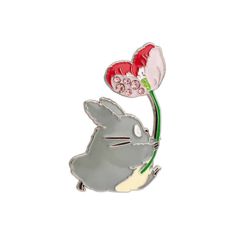 Pins - Metal Brooch Totoro Flower - My Neighbor Tororo
