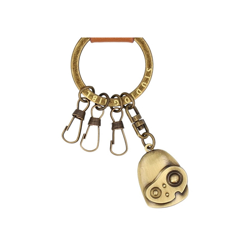 Keychains - Leather Keychain Robot - Castle in the Sky