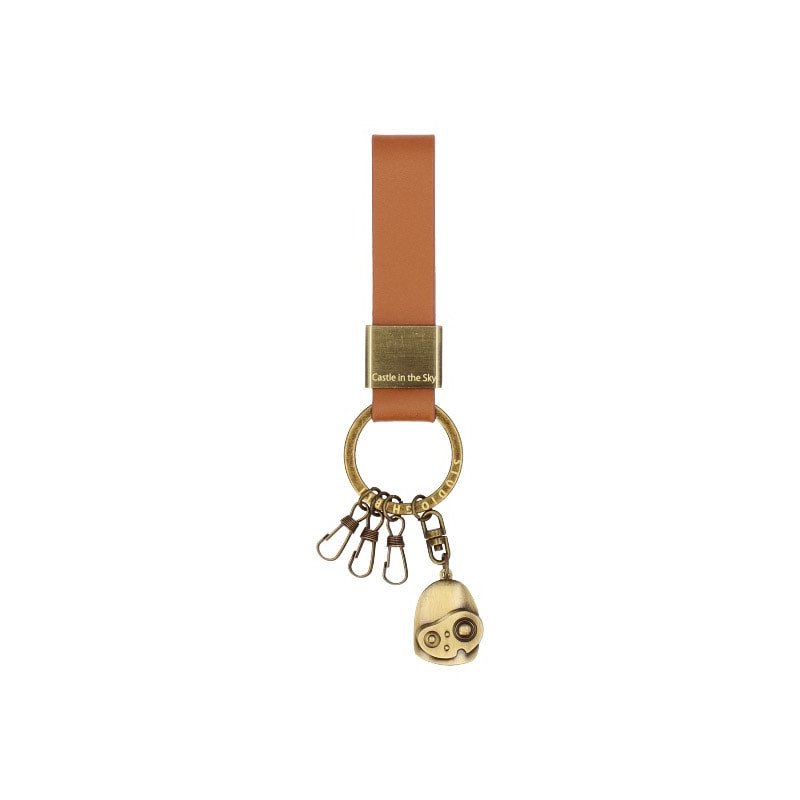 Keychains - Leather Keychain Robot - Castle in the Sky