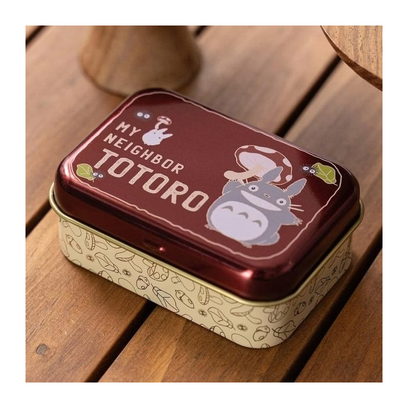 Accessories - Small metal box Totoro mushroom - My Neighbor Totoro