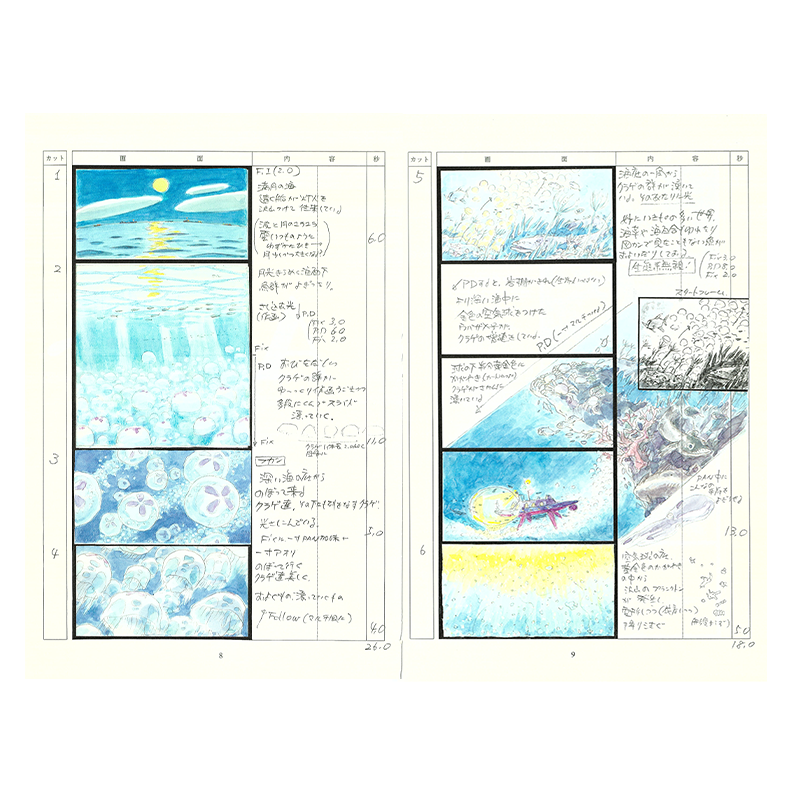 Cultura - StoryBoard complet - Ponyo sur la falaise