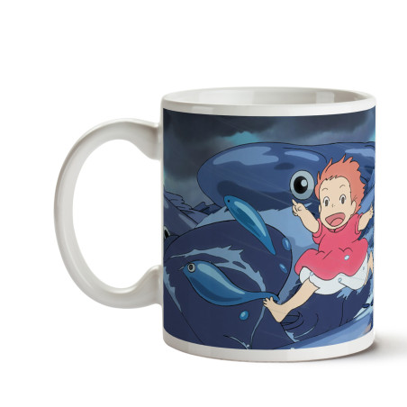 Tazas y tazones - Taza Ghibli 10 - Olas - Ponyo en el acantilado
