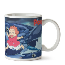 Tazas y tazones - Taza Ghibli 10 - Olas - Ponyo en el acantilado