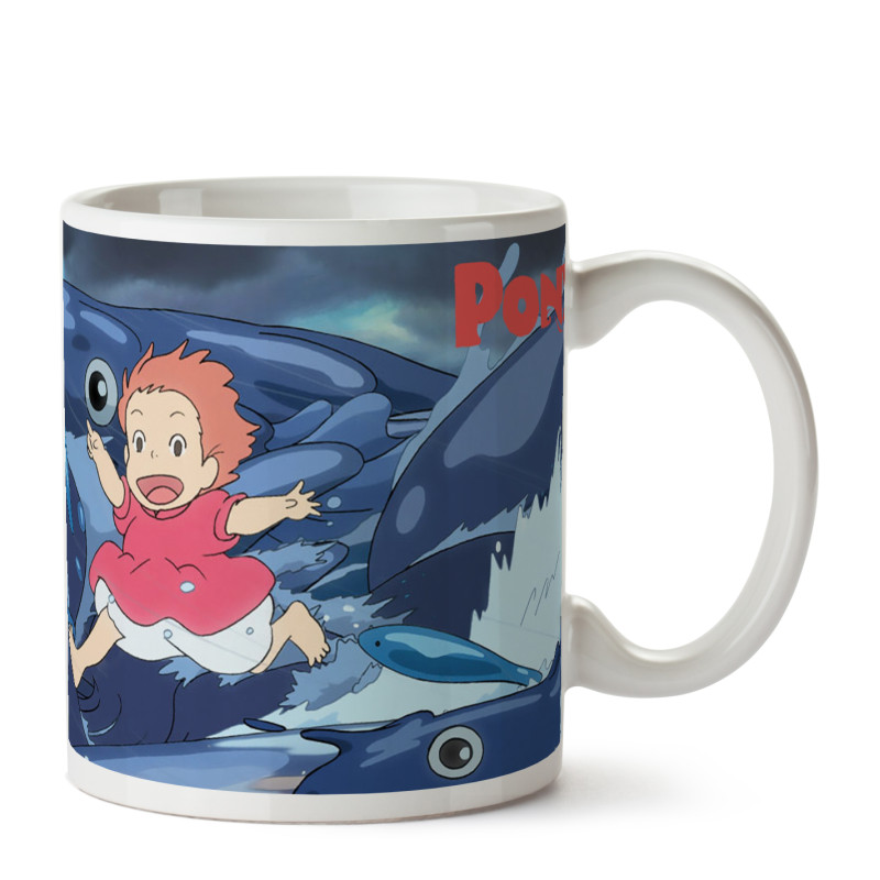 Tazas y tazones - Taza Ghibli 10 - Olas - Ponyo en el acantilado