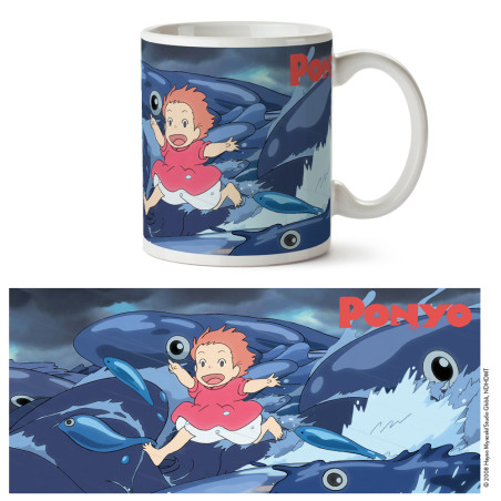 Tazas y tazones - Taza Ghibli 10 - Olas - Ponyo en el acantilado