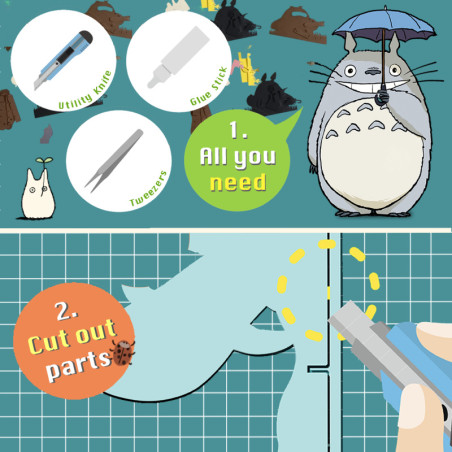 Teatros de papel - Théâtre de papier Totoro Festin Secret - Mon Voisin Totoro