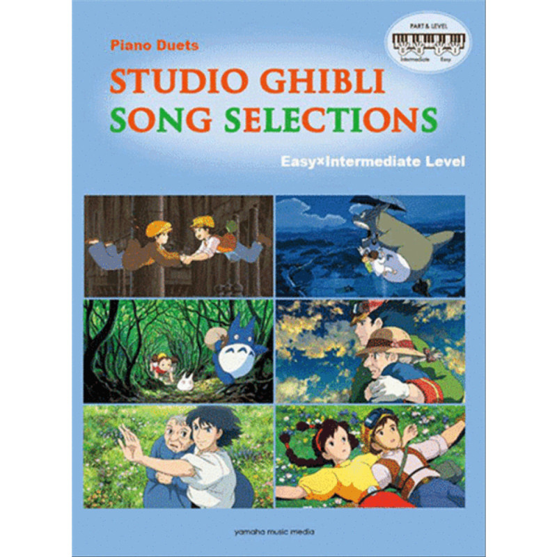 Música - Partitura Fácil/Intermedio 2 pianos - Studio Ghibli