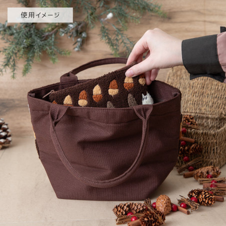 Bolsos - Bolso bordado Totoro Avellana - Mi vecino Totoro