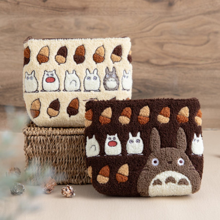Accessories - Embroidered Pouch Totoro Acorn - My Neighbor Totoro